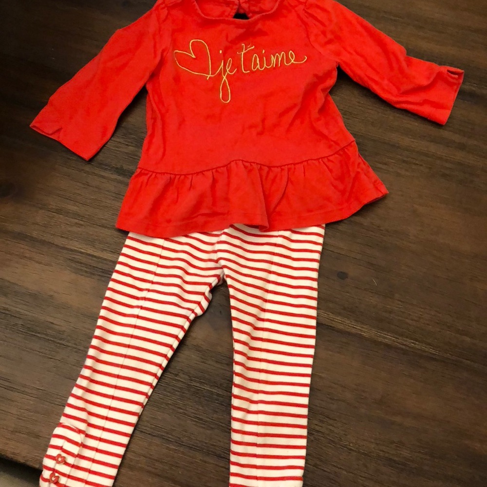 Janie and Jack red outfit